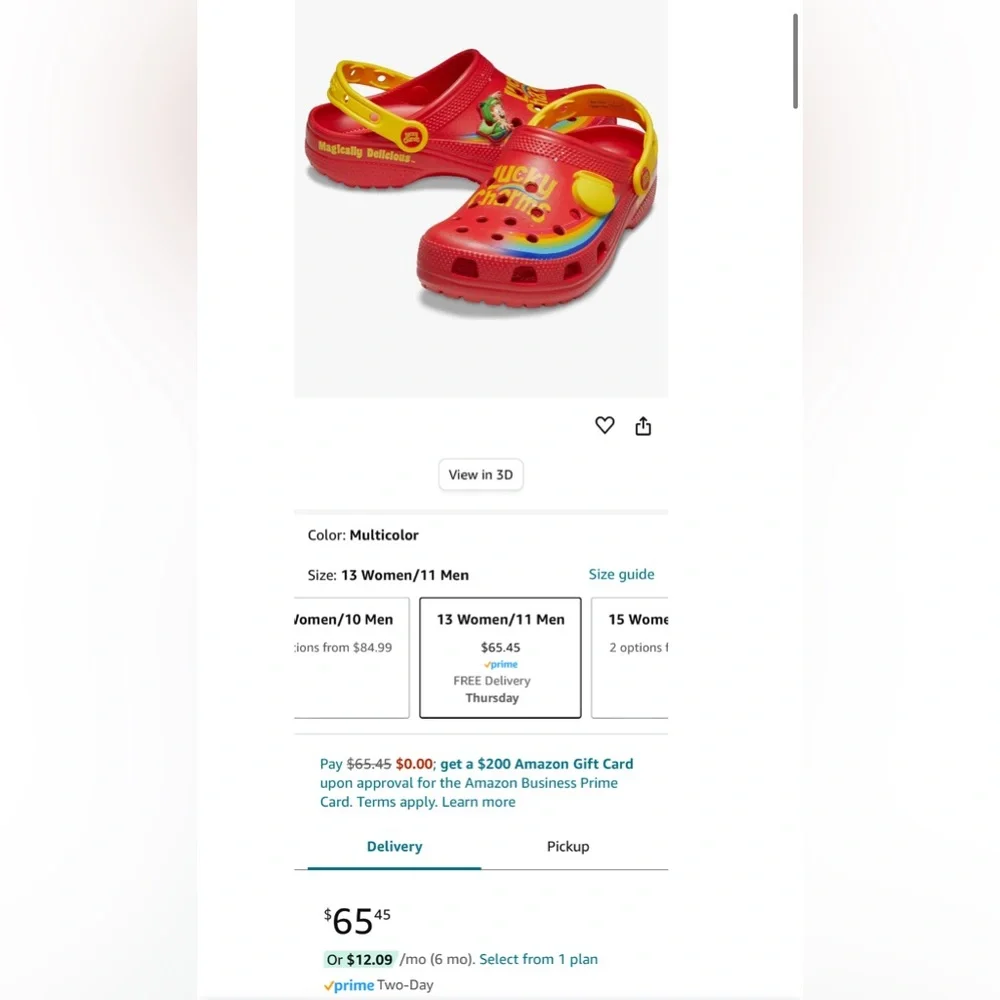 2 time HOST PICK! Limited Edition/Collectible - CROCS LUCKY CHARMS CLOG